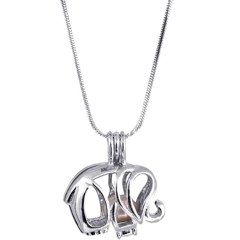 

Hollow Elephant pearl oysters cage pendants Opening Gem/Beads cages lockets charms Fit Necklaces bracelets DIY Fashion Jewelry wholesale