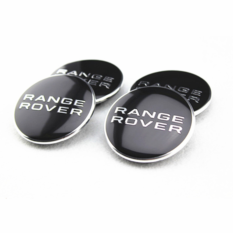 

BLACK RANGE ROVER 62MM WHEEL Hub Center LOGO Cap BADGE EMBLEM Metal Aluminum for LAND RANGE ROVER Evoque Discovery