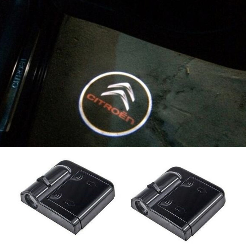 

LED Car door Logo Laser Projector Lights For Citroen C4 Aux C3 C5 C2 C1 Saxo Berlingo Xantia Xsara 2 picasso DS3 C4L C8