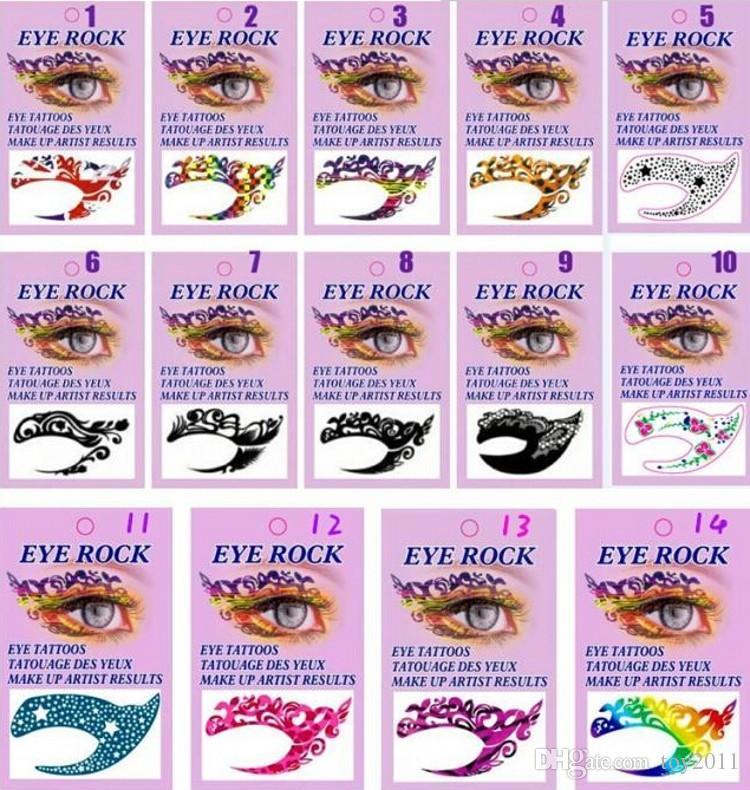 2017 New Fashion Trend Makeup Eyeliner Paste Eye Sticker Painted Color