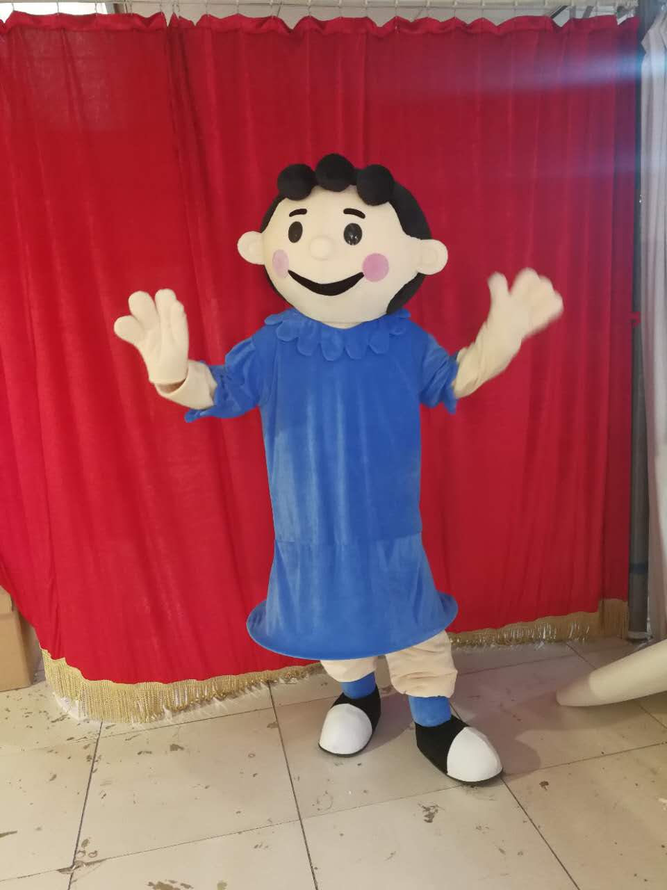 

girl mascot costume Adult Size free shipping, Green