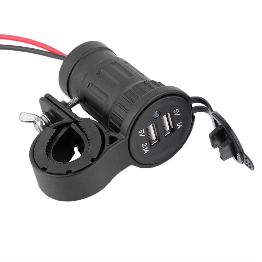 Sonline Spina per Presa Accendisigari Impermeabile con Alimentatore 2 Attacco USB