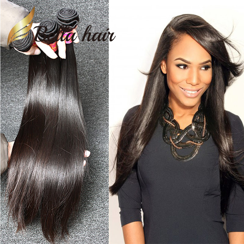 

Raw Indian Hair Weft 3 bundles Unprocessed Human Silky Straight Natural Color Weaves