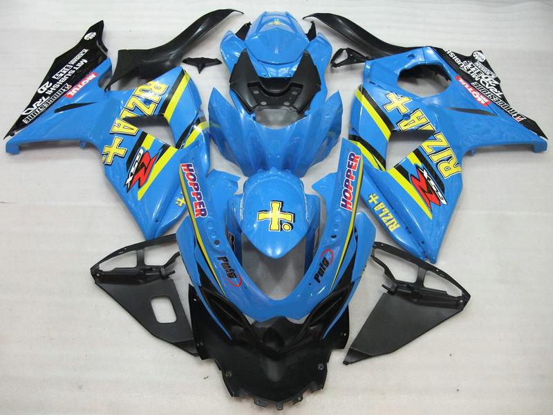 

Injection molding fairing kit for Suzuki GSXR1000 09 10 11-15 blue black fairings set GSXR1000 2009-2015 OT06, Same as picture