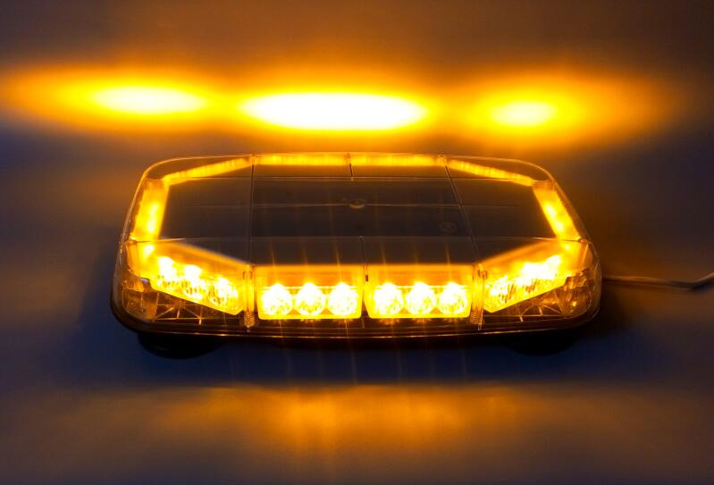 

High Intensity DC12V 35cm 30W Led car warning lightbar emergency lights,strobe lights for police,ambulance,fire,18flash,waterproof, White+amber