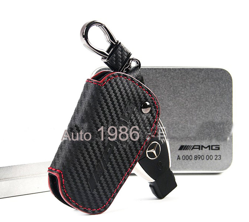 Leder Schlüsseltasche Etui Kette für Audi BMW Mercedes VW Mazda Key Case Cover