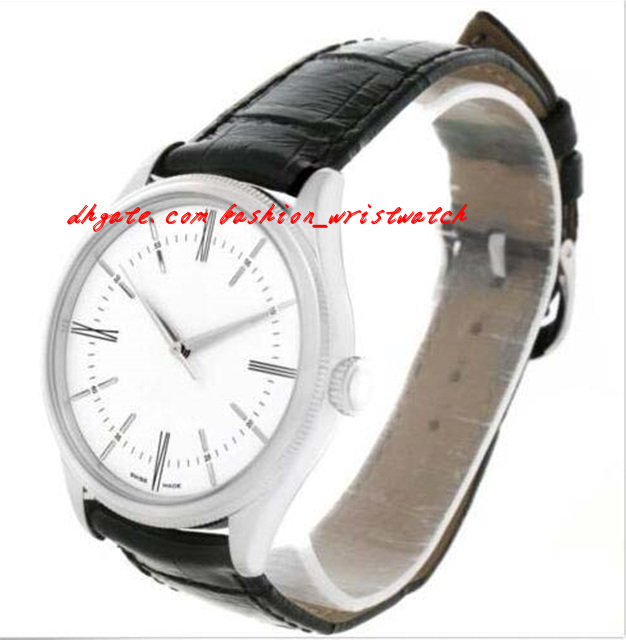 

Fashion Luxury Wristwatch 18K White Gold White Dial Automatic Mens Watch 50509 Mens Watch Men's Watches Top Quality, Black