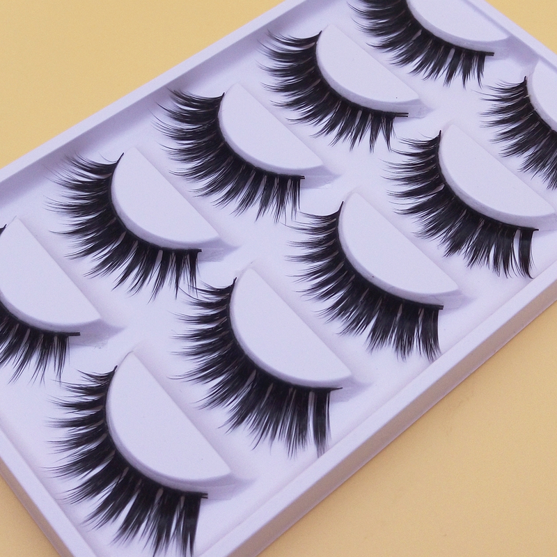 A-9 Makeup Thick False Eyelashes Tool Art studio Makeup False Eyelashes Naturally Handmade Cross Fiber Holiday Eye Lashes-image-395978618