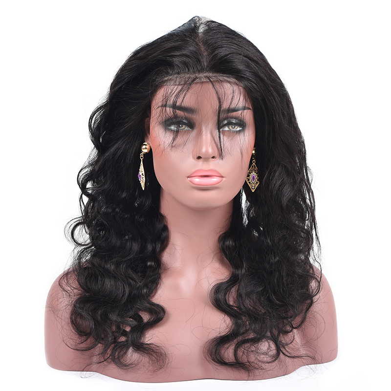 

Brazilian Human Hair Body Wave 360 Lace Frontal Closure With Baby Hair Natural Color 22.5*4*2inch Peruvian Malaysian Indian 360 Frontal Hair