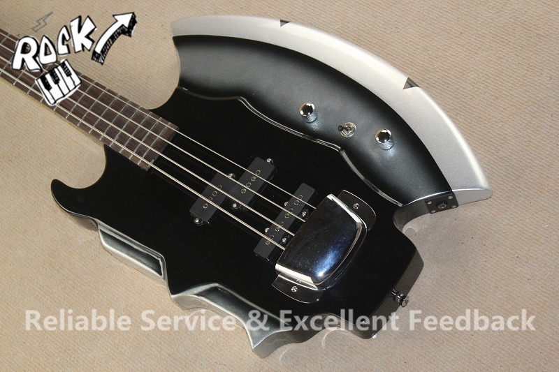 

Custom Rare 4 Strings Gene Simmons GS-AXE-2 Bass Signature Electric Gitar Bass In stock For Sale