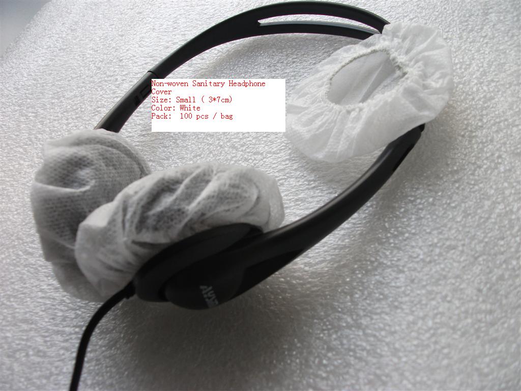 

Free Shipping 100pack of White Nonwoven Sanitary Headphone Covers Disposable Nonwoven 6-7cm Headphone Earpiece Covers 100pcs/lot