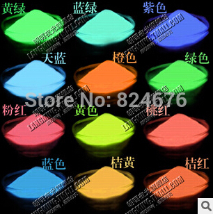 

Wholesale-Mixed 5 colors Luminous glow powder,130g/lot,super bright fluorescent powder,pigment Noctilucent powder,glow in dark