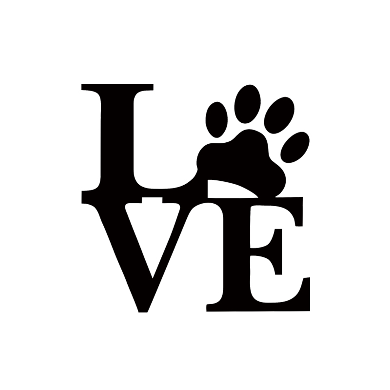 

Car Stying Pet Love Paw Decal Sticker Car Vinyl New Design Car Accessories Graphics Decals Personality Style Jdm, Color