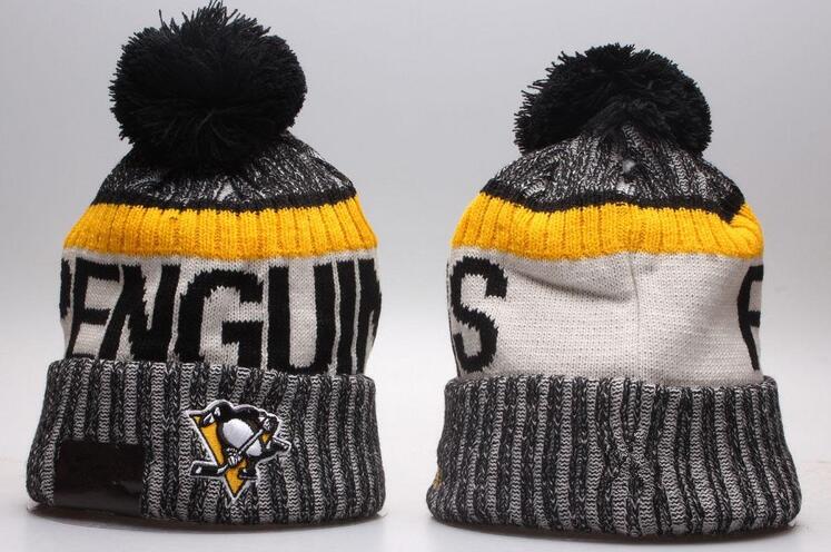 

New Beanies Penguins 2017 Hot Knit Hockey Beanie Pom Pom Knit Hats Baseball Football Basketball Sports Beanies Mix Match Order All Caps