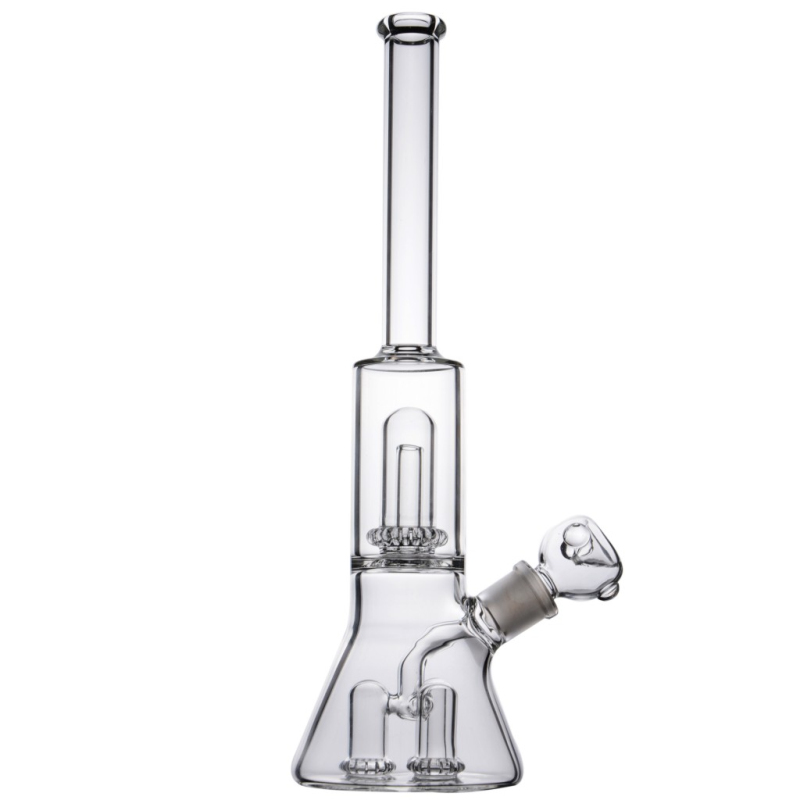 

Brand New Glass Bongs Dab Rigs Straight beaker with four inside percolator water pipe with 18 mm joint
