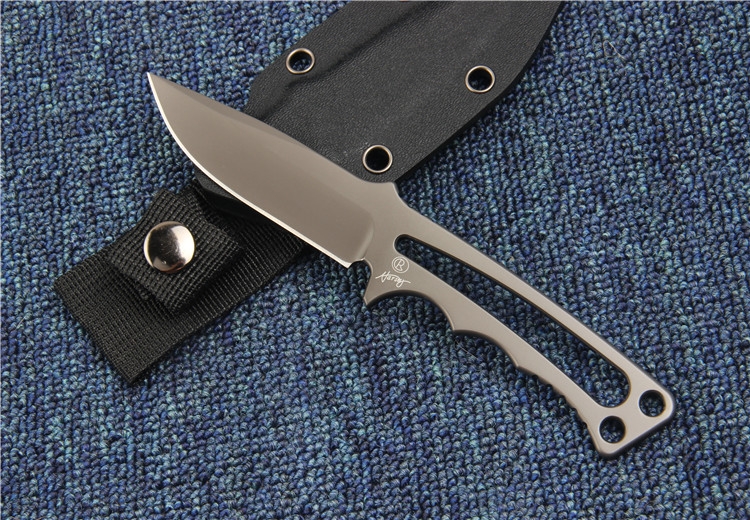 

Chris Reeve Soldier Titanium Tactical Straight Knife S35VN Tactical Camping Hunting Survival Pocket Knife Kydex Sheath EDC Tools Collection