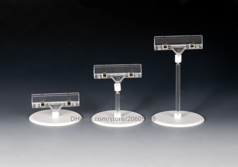 

9CM Big disc base POP Plastic Sign clamp Card Display Price Label pop Promotion Clips Holder In Retail Shop Good Quality 10pcs free shipping