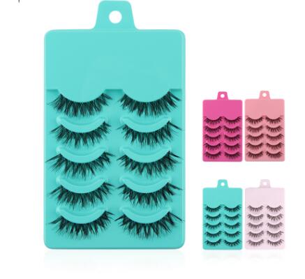 

False Eyelashes Extensions Natural Thick Long Fake Eyelash Hand Made Makeup Tool Cross Messy Eye Lashes by DHL