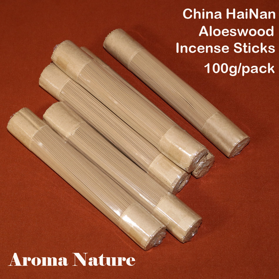 100g 500pcs Chinese HaiNan Agarwood Incense Sticks High Quality China Aloeswood agar Oudh scents room Bulk natural aromatic-image-396450689