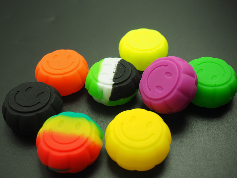 

Non-stick Silicone Container pumpkin shape Smoking Wax Oil Vaporizer Jars Dab Containers 6ml