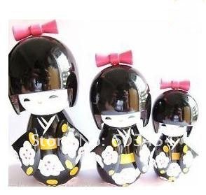 

New 1Set/3pcs KOKESHI ORIENTAL JAPANESE WOODEN DOLLS