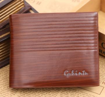 

New the Arrival PU Leather Wallets For Mens Designer Bifold Money Purse High quality Cluch Cente Party Traver Wallet, Deep brown