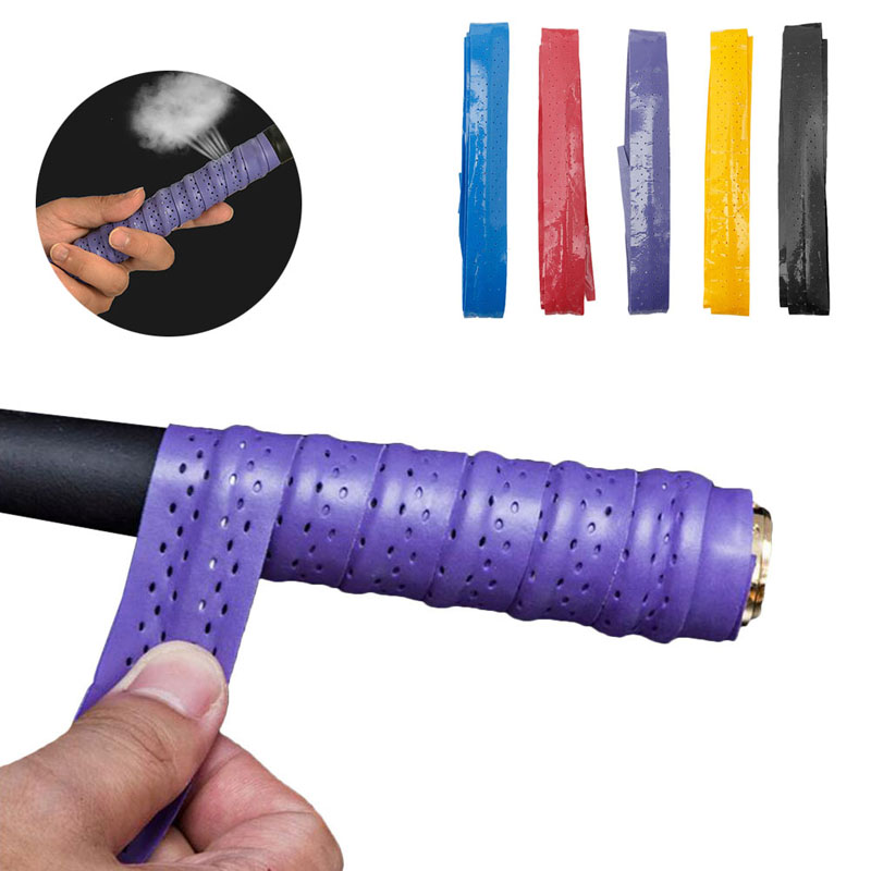 Wholesale- Anti-slip Absorb Sweat Racket Tape Handle Grip For Tennis Badminton Squash Band 2017-image-399646332