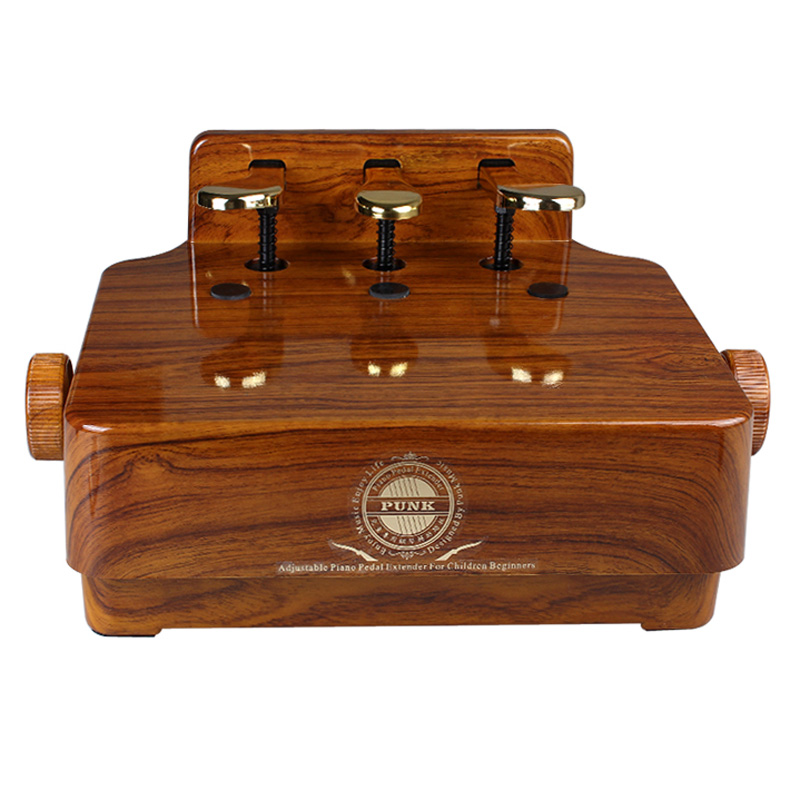 

Hot Selling Piano Accessories Adjustable Piano Pedal Extender Piano Pedal Assistant Lift For Chrildren- Rose Wood