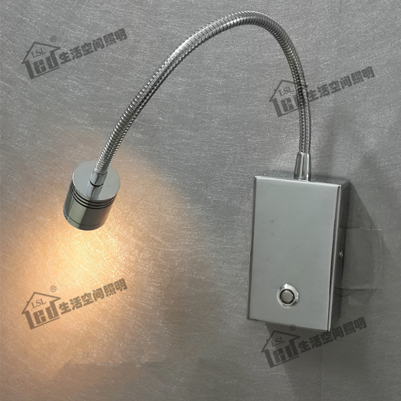

Topoch Dimming LED Lights Chrome finish 15 to 100 percents Brightness Changing for Bedroom RV Boat 3W CREE LED 200lm Bright Healthy
