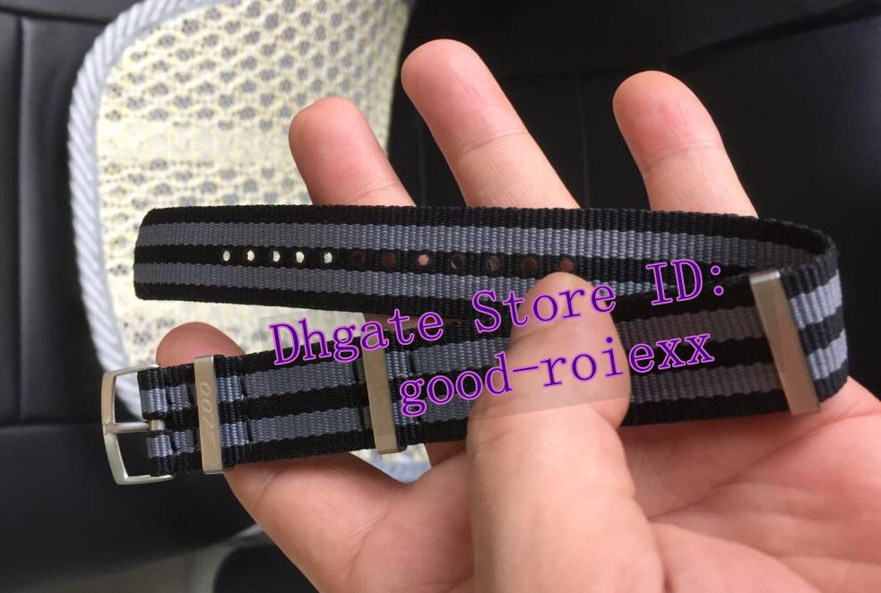 

Ocean New 20mm Skyfall Craig Aqua Terra James 007 Daniel Mens Spectre Bond Fabric Watch Original Ribbon Nato Strap Watch Clasp Bracelet Jroj, Slivery;brown