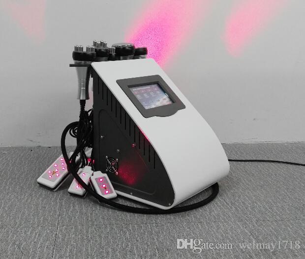 

free shipping Welmay 6 in 1 High Quality Ultrasonic liposuction Cavitation 8 Pads lipo Laser Slimming Machine Vacuum RF Skin Care Salon Spa