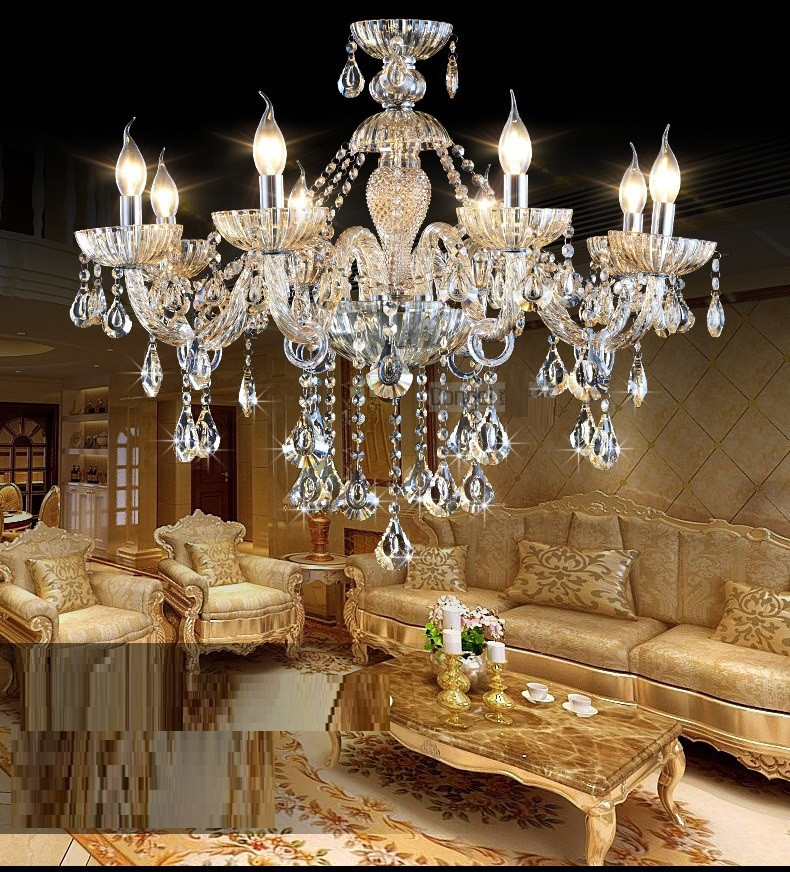 

Crystal Home Lighting Indoor Lamp Room Chandeliers Modern crystal Light Chandelier Luxury Cognac color Top K9 Crystal 6-8 Arm