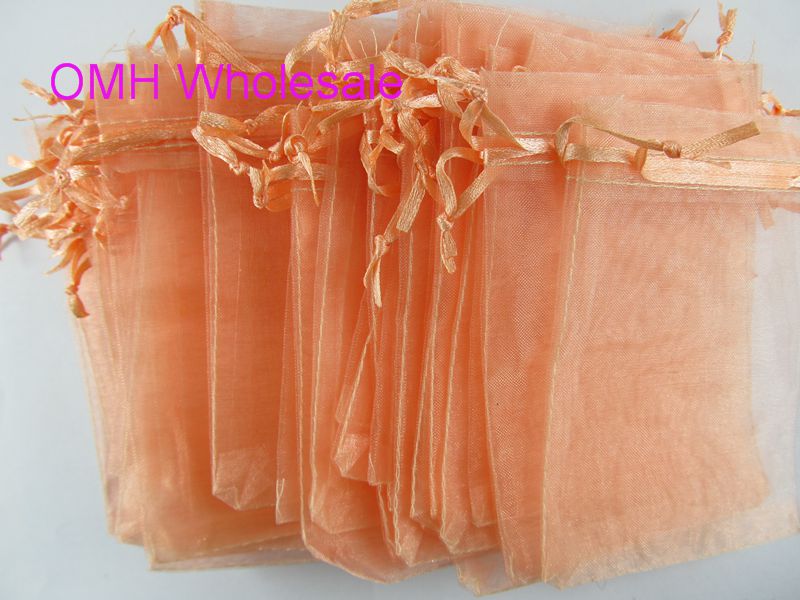 

OMH wholesale 50pcs Dark blue pink green 13x18cm nice chinese voile Christmas Wedding gift bag Organza Bags Jewlery Gift Pouch BZ12-2