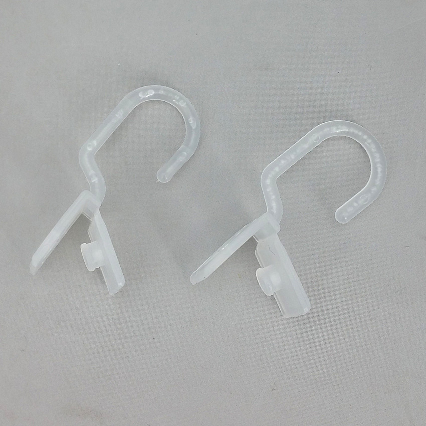 

Plastic Hanging Hanger Buckle Hooks Special For Clear PVC Protected Cover Film In Supermarket Stores Promotion 100pcs
