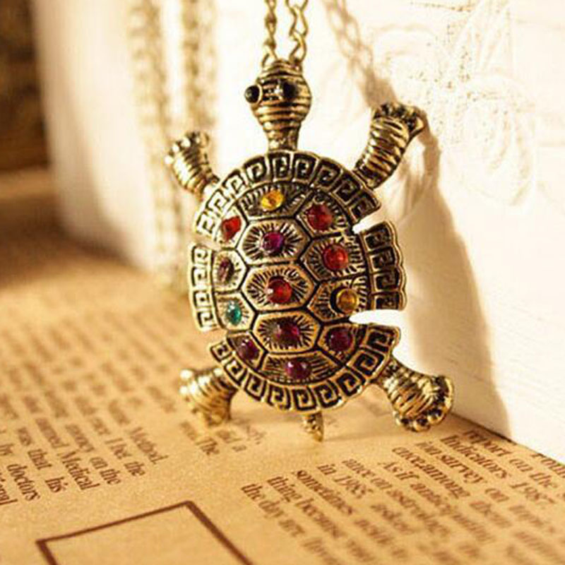 nouvelle mode tortue pendentif collier en gros vintage pull mignon tortue colliers bijoux pour les femmes livraison gratuite