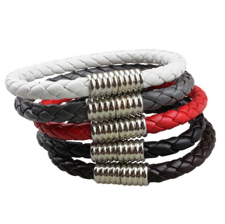 

New arrival Navy Wind DIY Handmade Leather Bracelet Retro Threaded Bracelet Bracelet FB121 mix order 20 pieces a lot Charm Bracelets