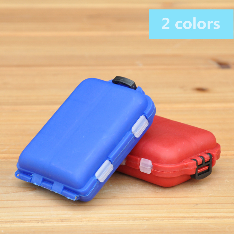 

Delicate Colorful Plastic Fishing Tackle Boxes Compartments 5 Storage Hook Case Outdoor Pesca Fishing Box Lure Bait Storing Tool