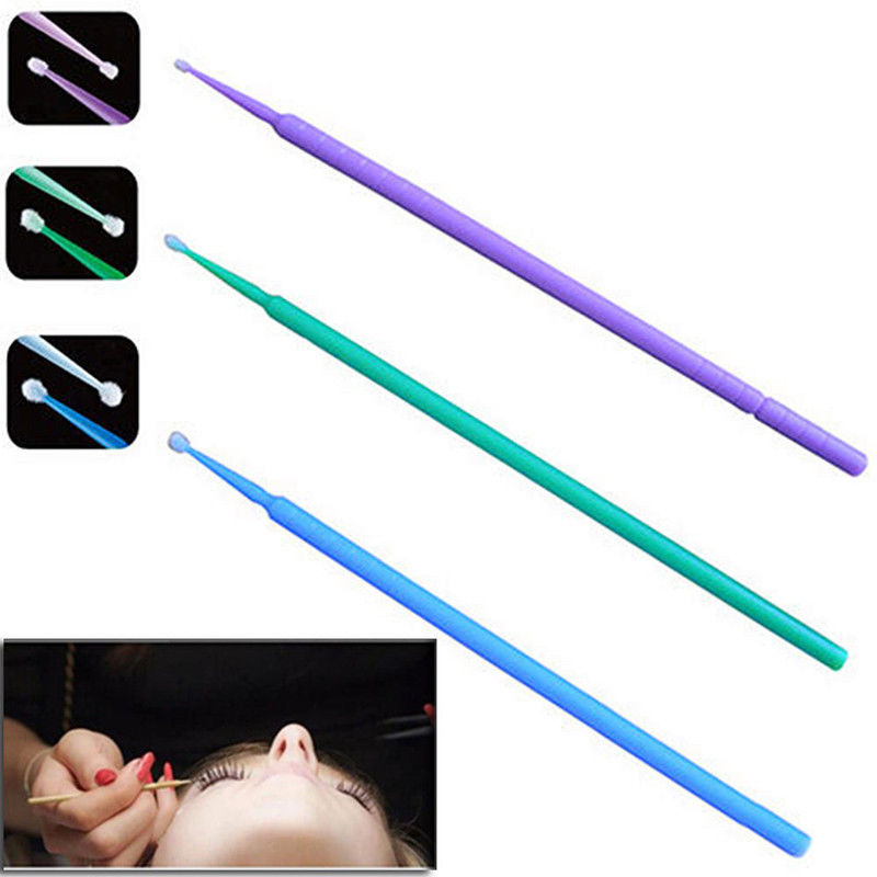 

100X Disposable Eyelash Extension Micro Brush Applicators Mascara Wands Tools #R59