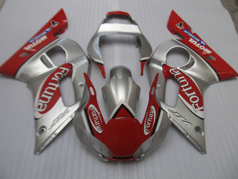 

Free 7 gifts fairings for Yamaha YZF R6 98 99 00 01 02 silver red motorcycle fairing kit YZFR6 1998-2002 OT32, Same as picture