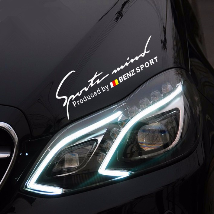 

For Benz Car Sports Reflective Sticker Decal Styling Mercedes Benz A200 A180 A260 B180 B200 A200 A250 CLA GLA200 GLA250 A45 AMG, Black