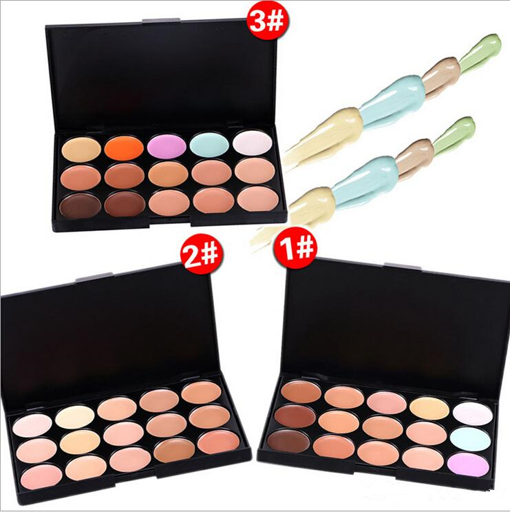 

Wholesale-15 Colors Professional Concealer Palette Women Ladies Makeup Contour Palette Comestic Facial Face Cream Care Base Palette