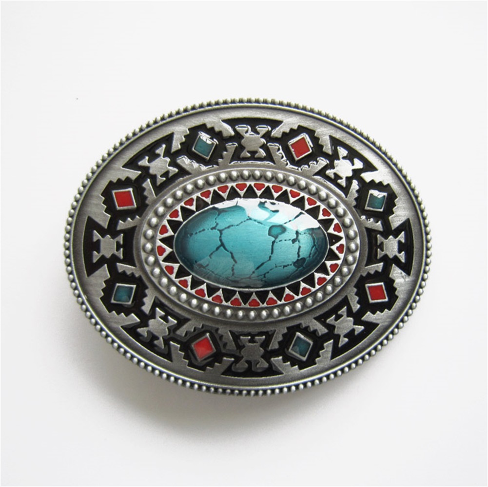 

New JEAN'S FRIEND Vintage Classic Enamel Celtic Oval Southwest Belt Buckle Gurtelschnalle Boucle de ceintur BUCKLE-WT102 Brand New, Slivery;black