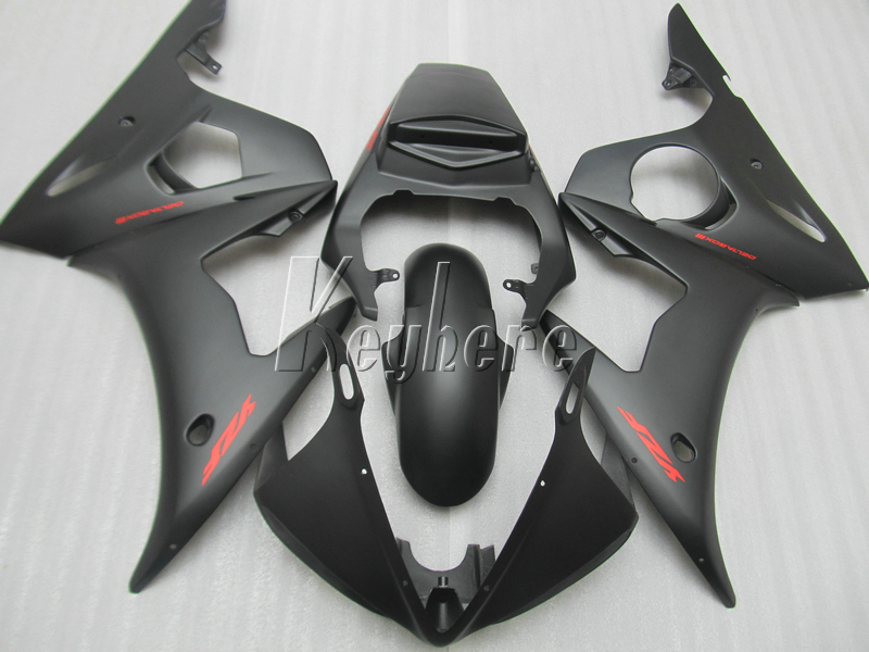 Kit de carénage en plastique de carrosserie pour YAMAHA R6 2003 2004 2005 ensemble de carénages noir mat YZF R6 03 04 05 IY09