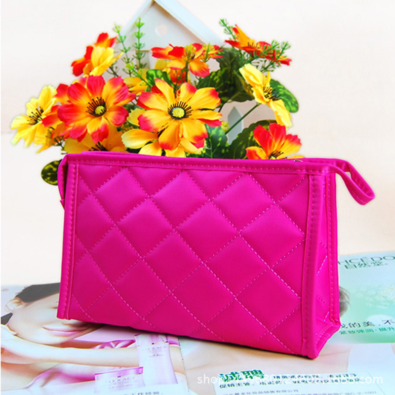 2017 Nouvelle Mode Voyage Cosmétique Maquillage Trousse De Toilette Bourse Pochette Cas Sac À Main Embrayage Sept Couleurs livraison gratuite