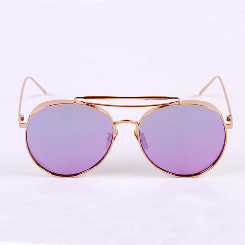 

new fashion sselling sunglasses big bully women designer sunglasses coating mirror lens pilot frame top quality summer style