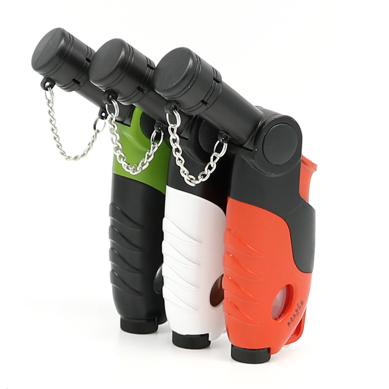 

MF-256 Windproof Butane Jet 1300 Torch Lighter with Strap - Random Color NO GAS