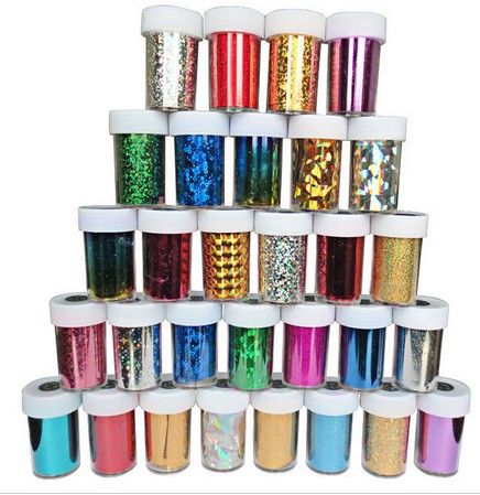

Nail Art Transfer Foil Sticker Paper DIY Beauty Polish Design Stylish Nail Decoration Tools XB1, Multi