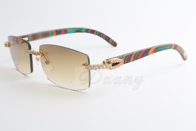 

2019 new selling limited large diamond sunglasses male and female peacock wooden sunglasses 3524012 (2) size: 56-18-135mm