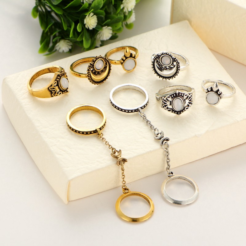 6 Couleurs Cat/'s eyes Opal Hommes Femmes Acier Inoxydable 316 L Bande Anneau Couple Mariage