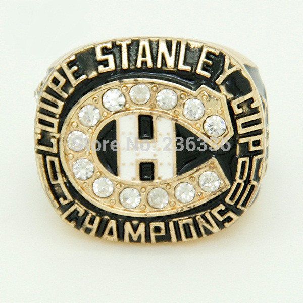 

1986 coupe stanley cup montreal canadiens ROY championship ring, Golden;silver